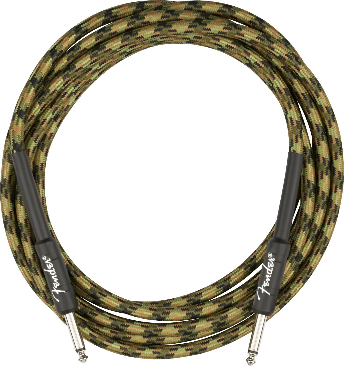 Fender Professional Series Instrument Cable Straight/Straight 3M Woodland Camo 2 Fender Professional Series Instrument Cable Straight/Straight 3M Woodland Camo - Image 2