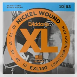 D’Addario EXL140 Nickel Wound Electric Guitar Stings Light Top/Heavy Bottom (10-52)