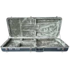 DCM EC2C ABS / Fibre Deluxe Electric Guitar Case Dark Silver Lining -Guitar Music Store DCMEC2C 2