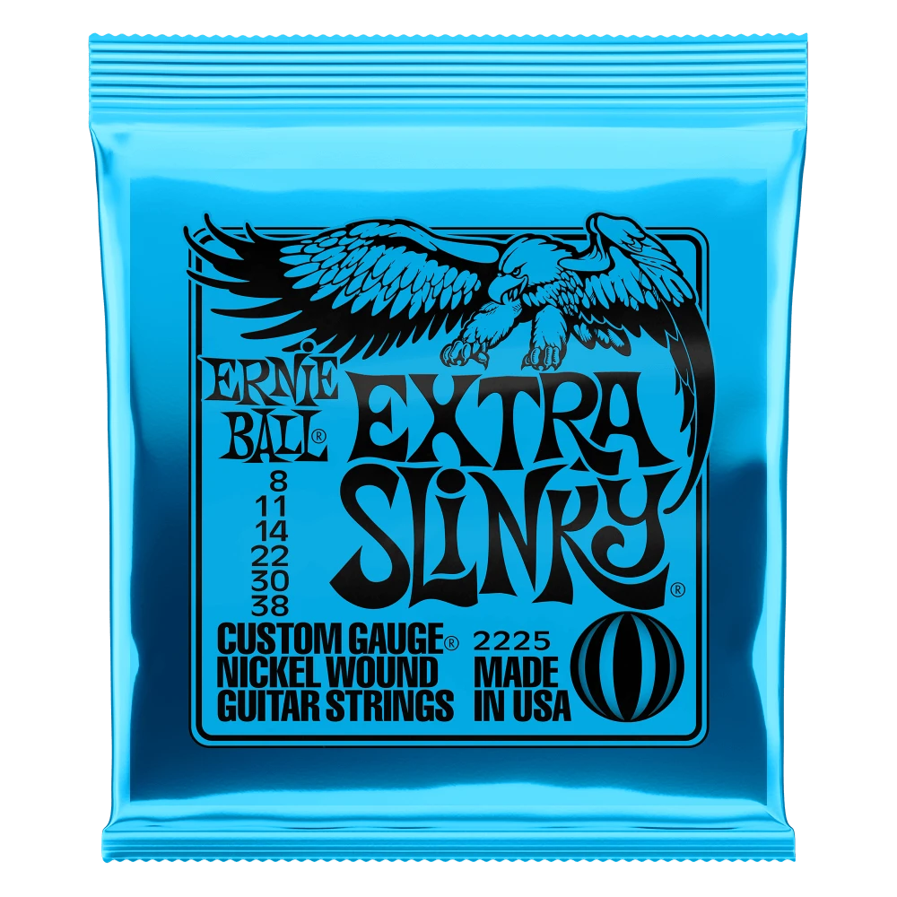 Ernie Ball Extra Slinky Nickel Wound Electric Guitar Strings (8-38) 1 Ernie Ball Extra Slinky Nickel Wound Electric Guitar Strings (8-38)