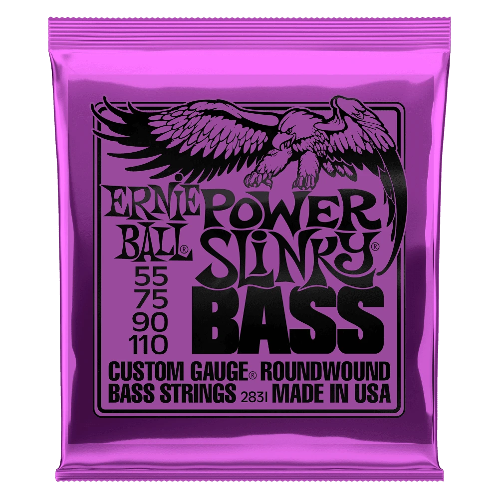 Ernie Ball Power Slinky Nickel Wound Electric Bass Strings (55-110 Gauge) 1 Ernie Ball Power Slinky Nickel Wound Electric Bass Strings (55-110 Gauge)