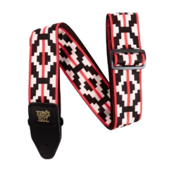 Ernie Ball Ristra Red Adjustable Jacquard Strap