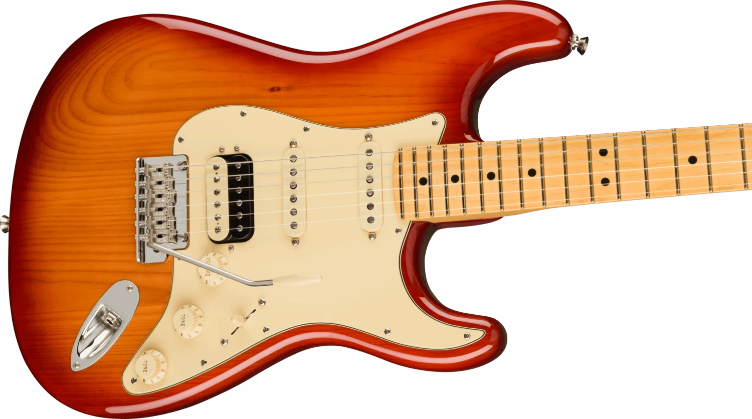 Fender American Professional II Stratocaster HSS Electric Guitar Sienna Sunburst 3 Fender American Professional II Stratocaster HSS Electric Guitar Sienna Sunburst - Image 3