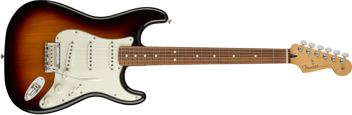 Fender Player Stratocaster Pau Ferro Fingerboard 3-Color Sunburst 1 Fender Player Stratocaster Pau Ferro Fingerboard 3-Color Sunburst