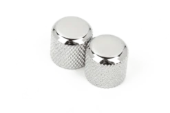Fender Tele / Precision Bass® Dome Knobs (Chome) (2)