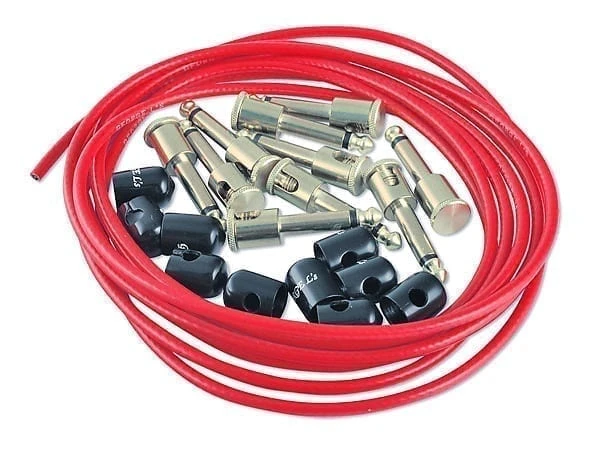 George Ls 155 Effects Pedal Cable Kit Vintage Red 1 George Ls 155 Effects Pedal Cable Kit Vintage Red
