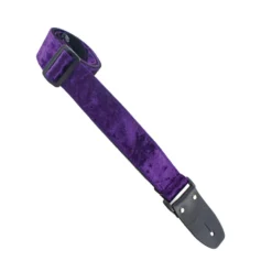 Henry Heller 2″ Wide Crushed Velvet Strap Purple