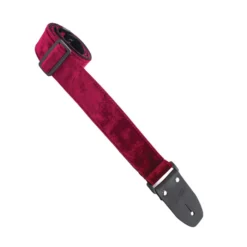 Henry Heller 2″ Wide Crushed Velvet Strap Red