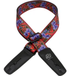 Lock It Strap Bob Masse Rock Art ‘Purple Flowers’ Guitar Strap