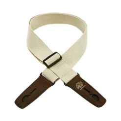 Lock-it Straps 2″ Natural Cotton Lock-it Strap With Brown Ends Reverse