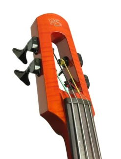 NS WAV4 Electric Double Bass Transparent Amber **OUT OF BOX EX-DEMO** -Guitar Music Store NS Design WAV4 Double Bass Amberburst 4