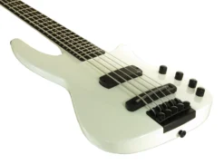 NS WAV5 Radius Bass Guitar Metallic White -Guitar Music Store NS Design WAV5 Radius Bass Guitar Metallic White 2