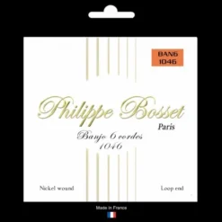 Philippe Bosset 6 String Banjo String Set (10-46)