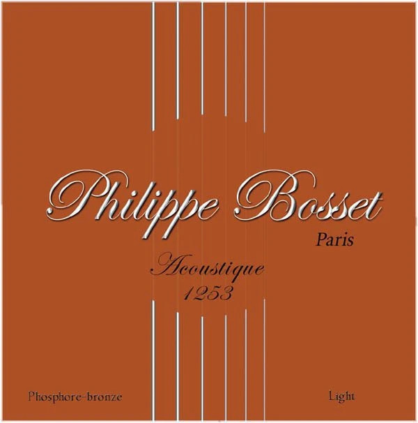 Philippe Bosset Acoustic Guitar Strings Phosphore Bronze Light 12-53 1 Philippe Bosset Acoustic Guitar Strings Phosphore Bronze Light 12-53