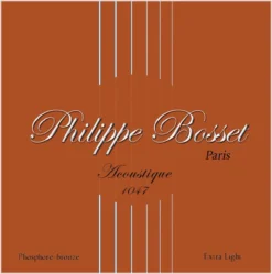 Philippe Bosset Acoustic Guitar Strings Phosphore Bronze Extra Light 10-47