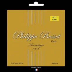 Philippe Bosset Acoustic Guitar Strings Soft Brass 80/20 Medium (13 – 56)