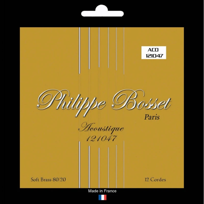 Philippe Bosset Acoustic Soft Brass 80/20 12 String Set (10-47) 1 Philippe Bosset Acoustic Soft Brass 80/20 12 String Set (10-47)