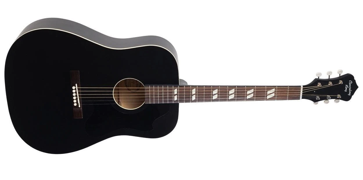 Recording King Dirty 30s Series 7 Dreadnought Acoustic Matte Black SALE