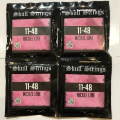 Skull Strings Nickel Line Standard Electric Guitar Strings 11-48 4 SETS