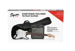 Squier Stratocaster Pack Laurel Fingerboard Black Gig Bag
