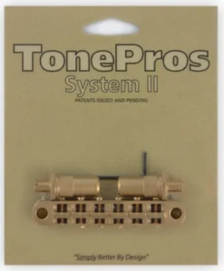 TonePros T3BT Metric Tuneomatic (large Posts, Notched Saddles) Bridge