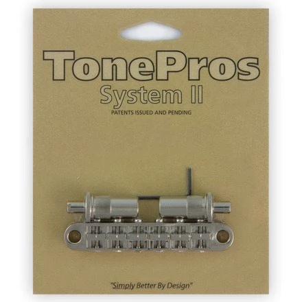 TonePros TPFA Bridge Aluminium Metric Pre-notched, Bell Brass Saddles Metric Thread 1 TonePros TPFA Bridge Aluminium Metric Pre-notched, Bell Brass Saddles Metric Thread