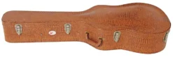 Xtreme Jumbo Acoustic Guitar Hardcase Brown Croc Finish