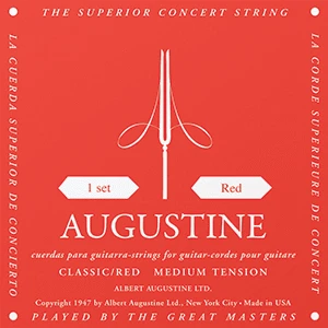 Augustine Red Classic Strings Medium Tension 1 Augustine Red Classic Strings Medium Tension