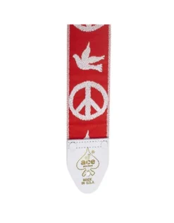 Ace ‘Peace & Dove’ Vintage Reissue Strap Red