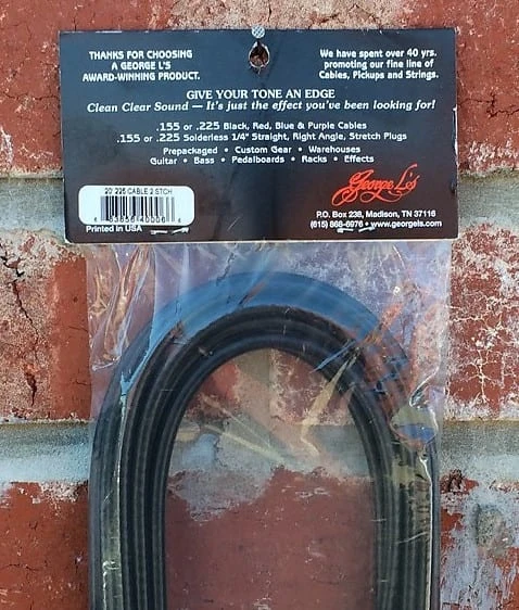 George Ls Prepack 225 Cable 20ft Black SALE 2 George Ls Prepack 225 Cable 20ft Black SALE - Image 2