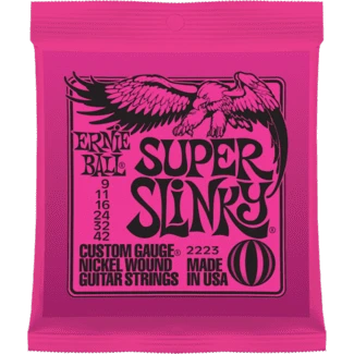 Ernie Ball Super Slinky Electric Guitar Strings (9-42) 1 Ernie Ball Super Slinky Electric Guitar Strings (9-42)