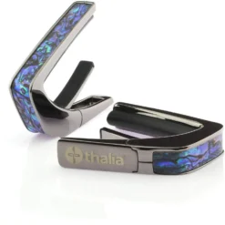 Thalia Exotic Capo Blue Abalone Shell (Black Chrome)